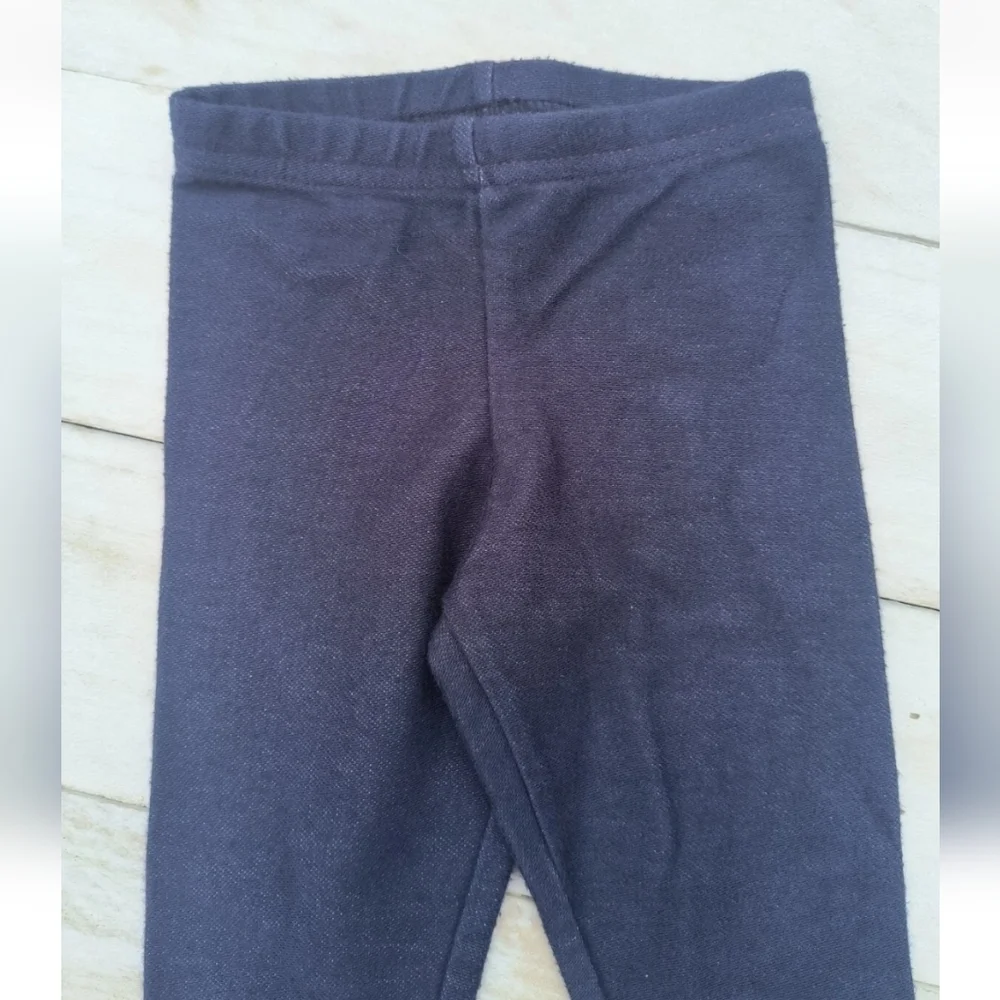 Carter's Baby Girls Leggings Pants Denim Blue Size 18 Months Stretchy Bottoms